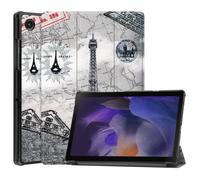 Lobwerk Étui de Protection Fin pour Samsung Galaxy Tab A8 SM-X200 X205 avec Fonction Support et Mise en Veille/réveil Automatique