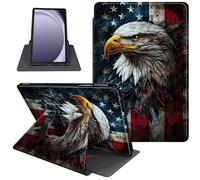 Housse pour Samsung Galaxy Tab A9+/A9 Plus 11 Pouces 2023, Étui 360 Degrés Rotatif à Support Folio Intelligent pour Galaxy Tab A9+ Tablette SM-X210/X216/X218, Veille/Réveil Automatique, Aigle du