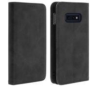 Avizar Étui portefeuille vintage noir pour Samsung Galaxy S10e