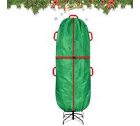 Housse Pour Sapin De Noël Grand sac imperméable, fermeture éclair, sangles | Sac-Rangement Conteneur Pour Arbre Artificiel Maison salon balcon appart couronne guirlande ornement déco Vert 7,5 pieds