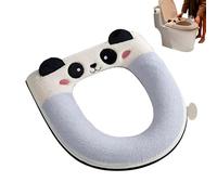 Housse pour siège de toilette, motif panda de dessin animé, coussin d'assise d'hiver, housse ergonomique pour siège de toilette, pour la maison, l'hôtel, les soins infirmiers, la douche, l'appartement