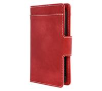 Housse pour Smartphone 5.5 à 6 pouces Universelle Porte-cartes Fonction slide Rouge