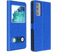 Avizar Housse pour Samsung S20 FE Étui Intégral Double Fenêtre Support Vidéo