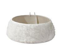 Housse pour Socle De Sapin De Noël,Collier de Support pour Sapin de Noël Blanc Faux - Décoration Festive - pour Table Ferme Fête Intérieur Extérieur Pièce Maîtresse Maison Jardin