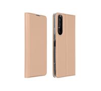 Housse pour Sony Xperia 1 II Etui Folio Porte-carte Support Vidéo Rose champagne
