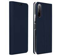 Housse pour Sony Xperia 10 II Étui Folio Porte-carte Support Vidéo bleu nuit