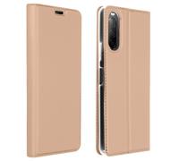 Housse pour Sony Xperia 10 II Étui Folio Porte-carte Support Vidéo rose gold