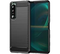 Housse pour Sony Xperia 5 III Housse pour téléphone portable Case Silikon Cover Bumper Carbonfarben