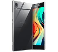 moex Aero Case pour Sony Xperia XA1 Coque Silicone Ultra Fine Transparente, Étui Souple Clair Mince Antichoc, Housse Gel Flexible, Backcover Résistant Soft Touch Discret, incolore Transparent