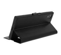 Housse pour Sony Xperia XA1 Plus Etui Double Fenêtre Coque Silicone Gel - noir