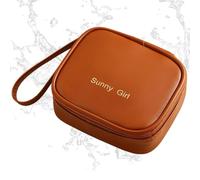 Housse pour sorbants, sac de période pour filles - Sac menstruel portable en cuir PU avec coussin menstruel - Sacs menstruels Porte-serviettes d'allaitement Sacs pour sorbants mes