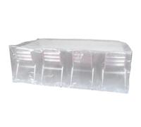Ribimex Housse ECOplatinium 90 g/m² 310x150xH80 cm transparente pour table rectangulaire et chaises