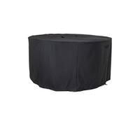 Housse pour table ronde 180 cm avec 4 chaises 210g/m2 600D polyester enduit PU déperlante noire