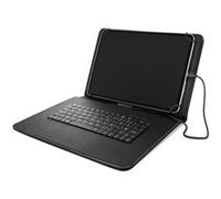 Housse Tablette 10 pouces avec Clavier AZERTY USB-C Fonction Support Noir