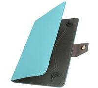 Avizar Etui à Rabat Effet Cuir avec Languette Magnétique Bleu pour Tablette 10"