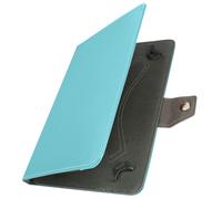 Avizar Housse tablette 10 pouces universelle — effet cuir vieilli, support vidéo, bleu