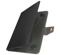 Avizar Housse Tablette 10 pouces universelle effet cuir vieilli support vidéo Noir