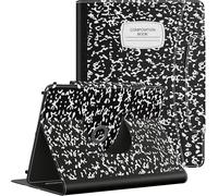 Housse Pour Tablette Android De 10¿ Avec Fermeture Magnétique,Housse Protectrice Fine Rotative 360 Degrés Avec Support Multi-Angles Et Poche Avant Pour Toutes Les Tablettes De 9-11¿,Carnet Noir