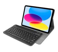 Housse pour Tablette avec Clavier compatible avec iPad 11 (2025) 11 inch / 10e generatie (2022) 10.9 inch - Étui Clavier Bluetooth QWERTY - Noir