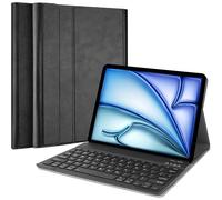 Housse pour Tablette avec Clavier Compatible avec iPad Air 5 (2022) / Air 4 (2020) - Étui Clavier Bluetooth QWERTY - Noir