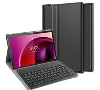 Housse pour Tablette avec Clavier Compatible avec Lenovo Tab M10 (5G) - Étui Clavier Bluetooth QWERTY - Noir