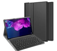 Housse pour Tablette avec Clavier Compatible avec Lenovo Tab P11 / Tab P11 (5G) / Tab P11 Plus - Étui Clavier Bluetooth AZERTY - Noir