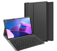 Housse pour Tablette avec Clavier Compatible avec Lenovo Tab P12 Pro - Étui Clavier Bluetooth AZERTY - Noir