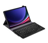Housse pour Tablette avec Clavier Compatible avec Samsung Galaxy Tab S10 FE/Tab S9 FE/Tab S9 - Étui Clavier Bluetooth QWERTZ - Noir