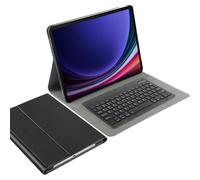Housse pour Tablette avec Clavier Compatible avec Samsung Galaxy Tab S10 Plus/Tab S9 FE Plus/Tab S9 Plus - Étui Clavier Bluetooth QWERTY - Noir