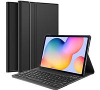 Housse pour Tablette avec Clavier Compatible avec Samsung Galaxy Tab S6 Lite - Étui Clavier Bluetooth QWERTY - Noir