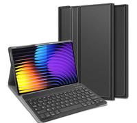 Housse pour Tablette avec Clavier Compatible avec Xiaomi Pad 7 / Pad 7 Pro - Étui Clavier Bluetooth AZERTY - Noir
