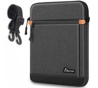 Housse pour tablette de 12,9 à 13", compatible avec iPad Pro 13"/12,9", Galaxy Tab S9 FE+ 12.4/S9 FE 10.9, fermetures éclair YKK, sangle amovible, poignée dissimulée