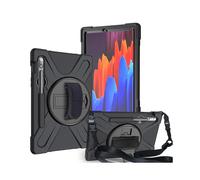 Housse pour tablette - ESTUFF - ES681844-BULK - 31,5 cm (12.4'') - Noir - Compatible Galaxy Tab S7 Plus