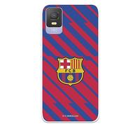 Housse pour TCL 403 du FC Barcelone BarÇa Shield tansparente pour protéger votre téléphone portable Coque en silicone souple avec licence officielle FC Barcelone
