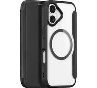 Housse pour téléphone portable Housse à rabat avec emplacements pour cartes, protection RFID & anneau magnétique compatible avec iPhone 17 Air Noir