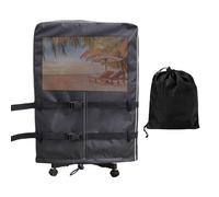 Housse Pour Téléviseur | Housse TV Extérieur Avec Bandes Réfléchissantes - Protecteur Imperméable Résistant Aux Intempéries | Couverture Fixation Inférieure Pour Meuble Support TV Trolley Mobile, H