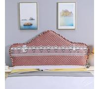 Housse pour tête de lit Headboard Slip Cover Full Size Bed, Elastic Dustproof Protector Covers For Head Board, Removable Curved Beds Headboards Slipcover - Easy To Care(Style B - H 80cm,L 220cm)