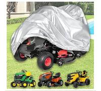 Housse pour tondeuse à gazon autoportée d'extérieur housse pour tracteur de jardin autoporté 600D ultra-résistante à l'eau au vent et aux intempéries,Argent,158 × 103 × 75 cm