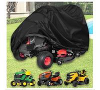 Housse pour tondeuse à gazon autoportée d'extérieur housse pour tracteur de jardin autoporté 600D ultra-résistante à l'eau au vent et aux intempéries,Noir,183 × 131 × 117 cm
