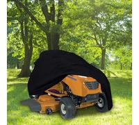 Housse pour tondeuse à gazon autoportée en tissu Oxford 210D, imperméable avec revêtement en polyuréthane, cordon de serrage pour un ajustement sûr et une protection contre les intempéries (140 x 66 x