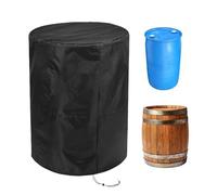 Housse pour Tonneau De Pluie Ronde - Housse De Protection Imperméable pour Tonneau De Pluie avec Cordon De Serrage, Housses De Baril d'eau Résistante Aux Intempéries pour Barbecues, Tonneaus De Vin