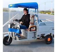 Housse pour tricycle adulte avec bandes réfléchissantes - Abri imperméable pour tricycle électrique contre la pluie, le soleil et la neige, auvent en toile durable pour le rangement extérieu