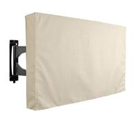 Housse pour TV d'extérieur de taille standard 60" - avec couvercle inférieur - Housses résistantes aux intempéries pour télévision de 55,9 à 178,8 cm I (beige, 70 à 75 cm)