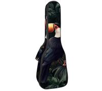 Housse pour ukulélé concert Gros cerf dans la forêt de pins Nuit Lune Doux Rembourré Épais Sac à dos Ukulélé 10 mm d'épaisseur Rembourrage en éponge, Multicolore 05, 25.9x9x3.1in/66x23x8cm, Organiseur