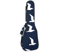 Housse pour ukulélé concert libellule fleurs sauvages motif floral coloré botanique doux et épais rembourré sac à dos pour ukulélé 10 mm d'épaisseur rembourrage en éponge, Multicolore 10