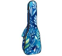 Housse pour ukulélé concert Motif floral tropical doux et épais rembourré 10 mm d'épaisseur Rembourrage en éponge, Multicolore 10., 25.9x9x3.1in/66x23x8cm, Organiseur de sac
