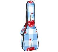 Housse pour ukulélé concert Motif floral tropical doux et épais rembourré 10 mm d'épaisseur Rembourrage en éponge, Multicolore 07, 25.9x9x3.1in/66x23x8cm, Organiseur de sac