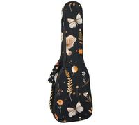 Housse pour ukulélé concert rose clair motif dragon fruit tropical sans couture doux épais rembourré sac à dos ukulélé 10 mm d'épaisseur rembourrage éponge, Multicolore 08, 25.9x9x3.1in/66x23x8cm