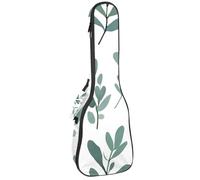 Housse pour ukulélé concert Vert forêt branches et feuilles rembourrées douces et épaisses 10 mm d'épaisseur Rembourrage en éponge, Multicolore 03., 25.9x9x3.1in/66x23x8cm, Organiseur de sac