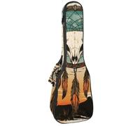 Housse pour ukulélé de concert de 58,4 cm avec motif voiture de sport vintage et drapeau à carreaux, imperméable et durable, Multicolore 08, 25.9x9x3.1in/66x23x8cm, Organiseur de sac